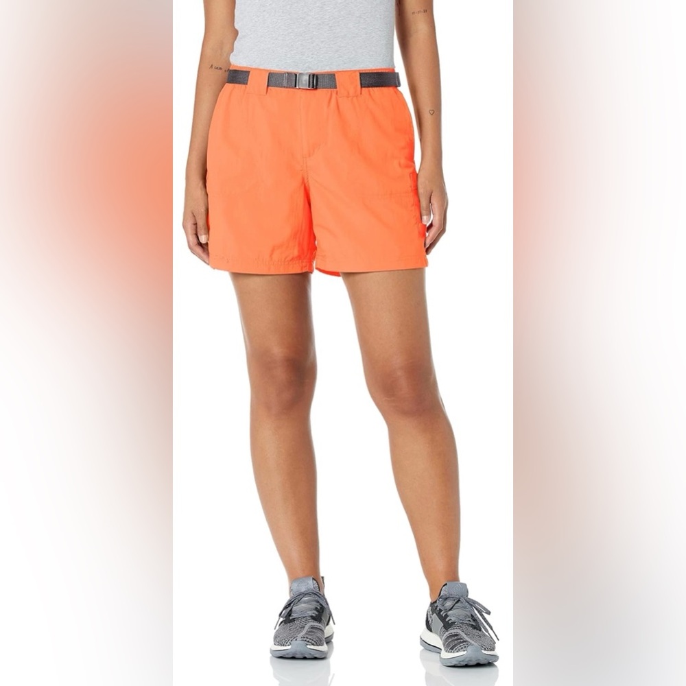 •COLUMBIA•NWOT SUNSET ORANGE SANDY RIVER BREATHABLE UPF30 CARGO SHORT SIZE SMALL